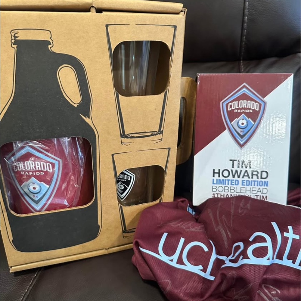Colorado Rapids Gift Set with Bobblehead and Glasses